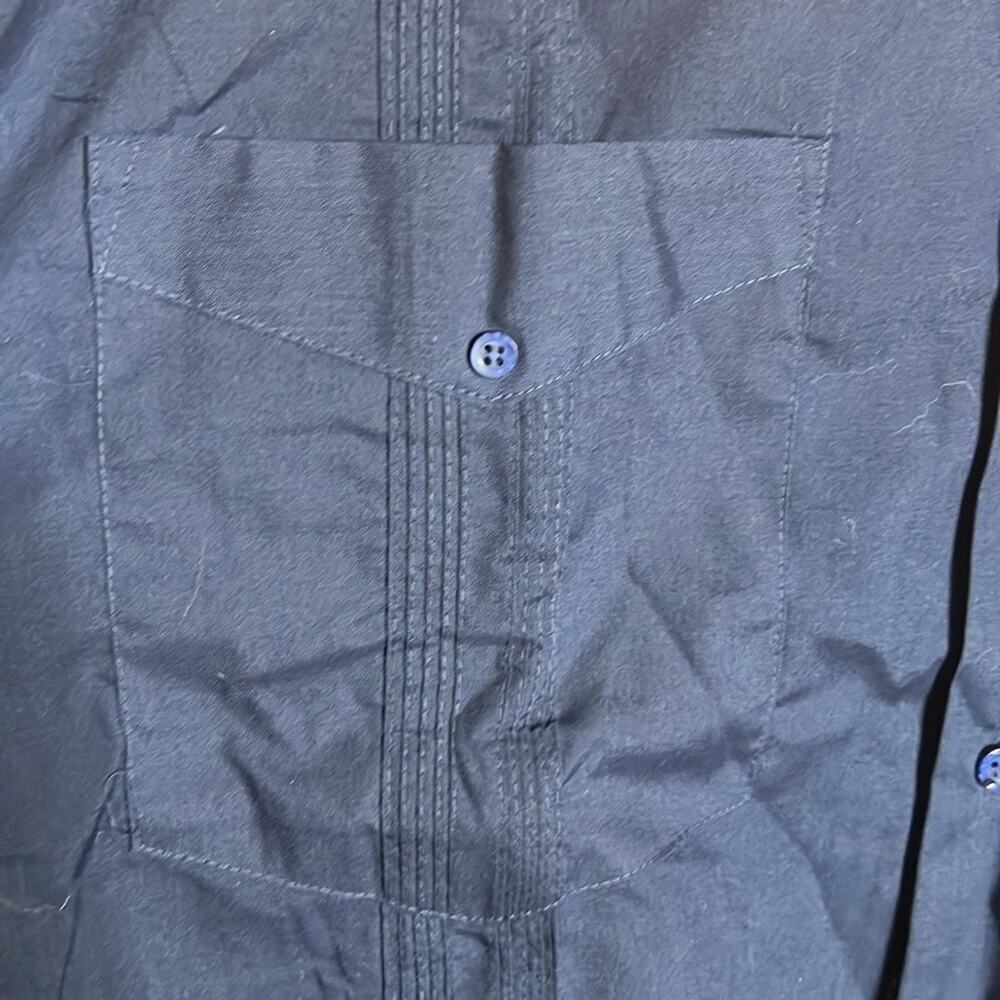 Vintage Supreme Permanent Press Work Shirt Blue Utility Button Down Korea Sz 1X - Picture 6 of 14